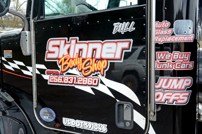 Skinner Body Shop truck